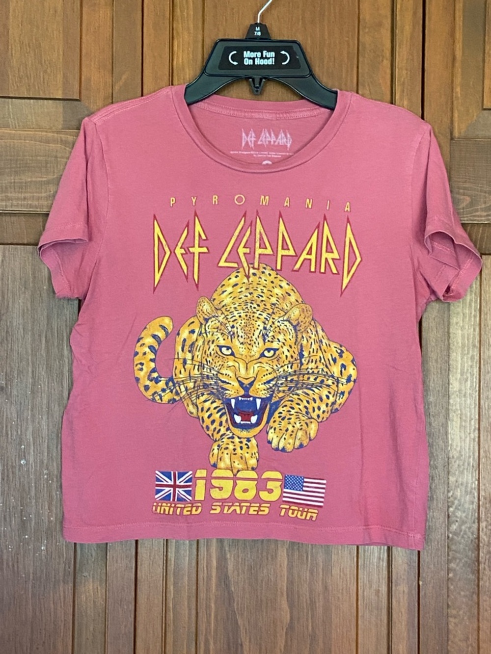 Def Leppard 1983 Pyromania Tour Leopard Graphic Tee